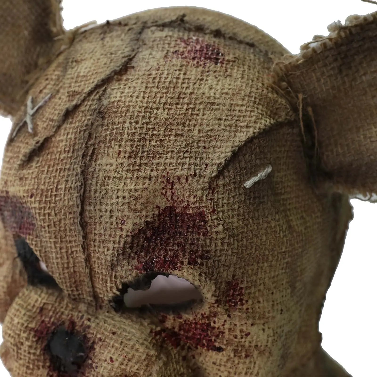 Scary Bunny Mask Bloody Rabbit Mask Halloween Horror Burlap Sack Head Mask Creepy Killer Cosplay Costume Props for Adults