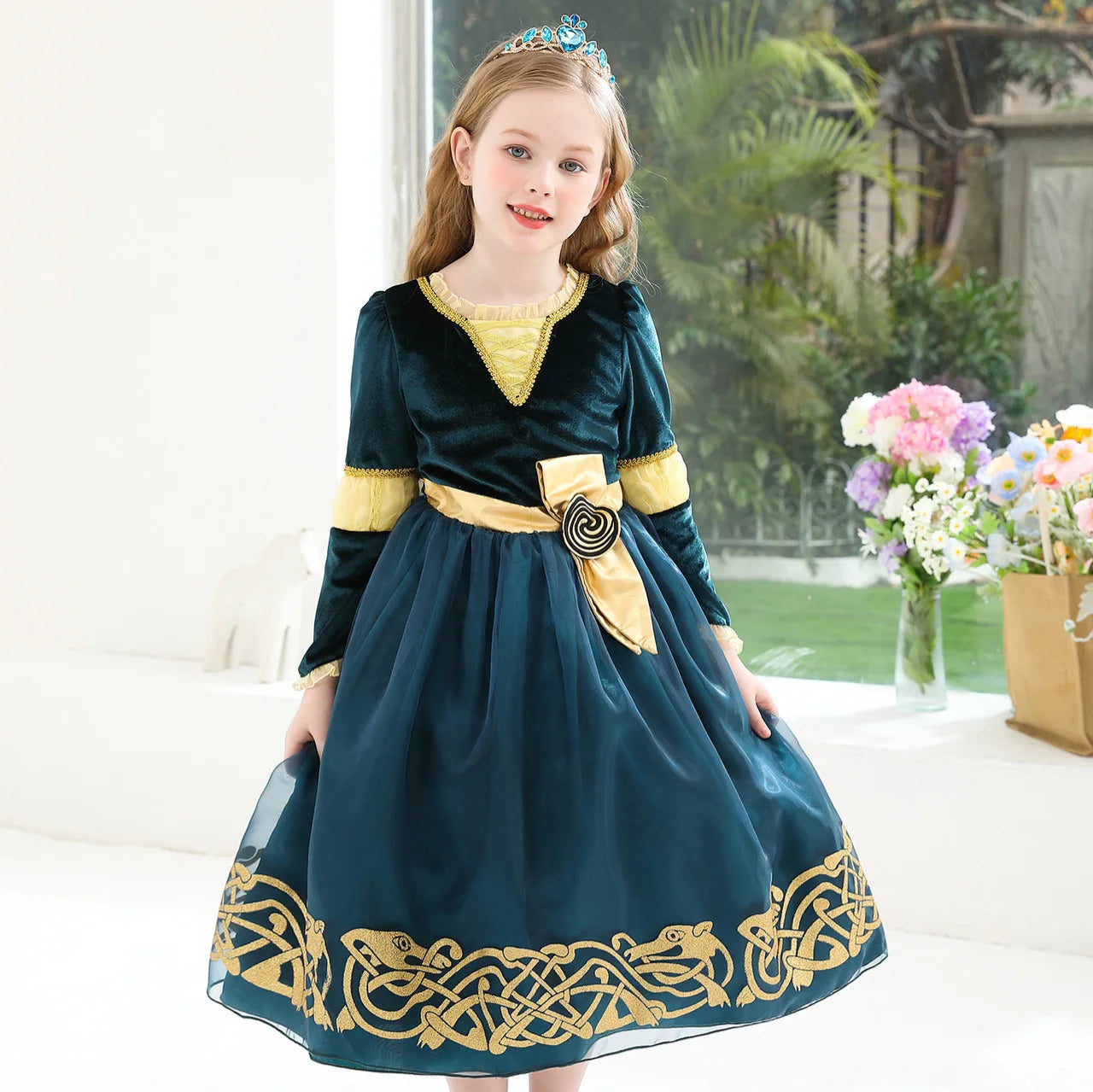 Girls Merida-Inspired Princess Halloween Costume Dress