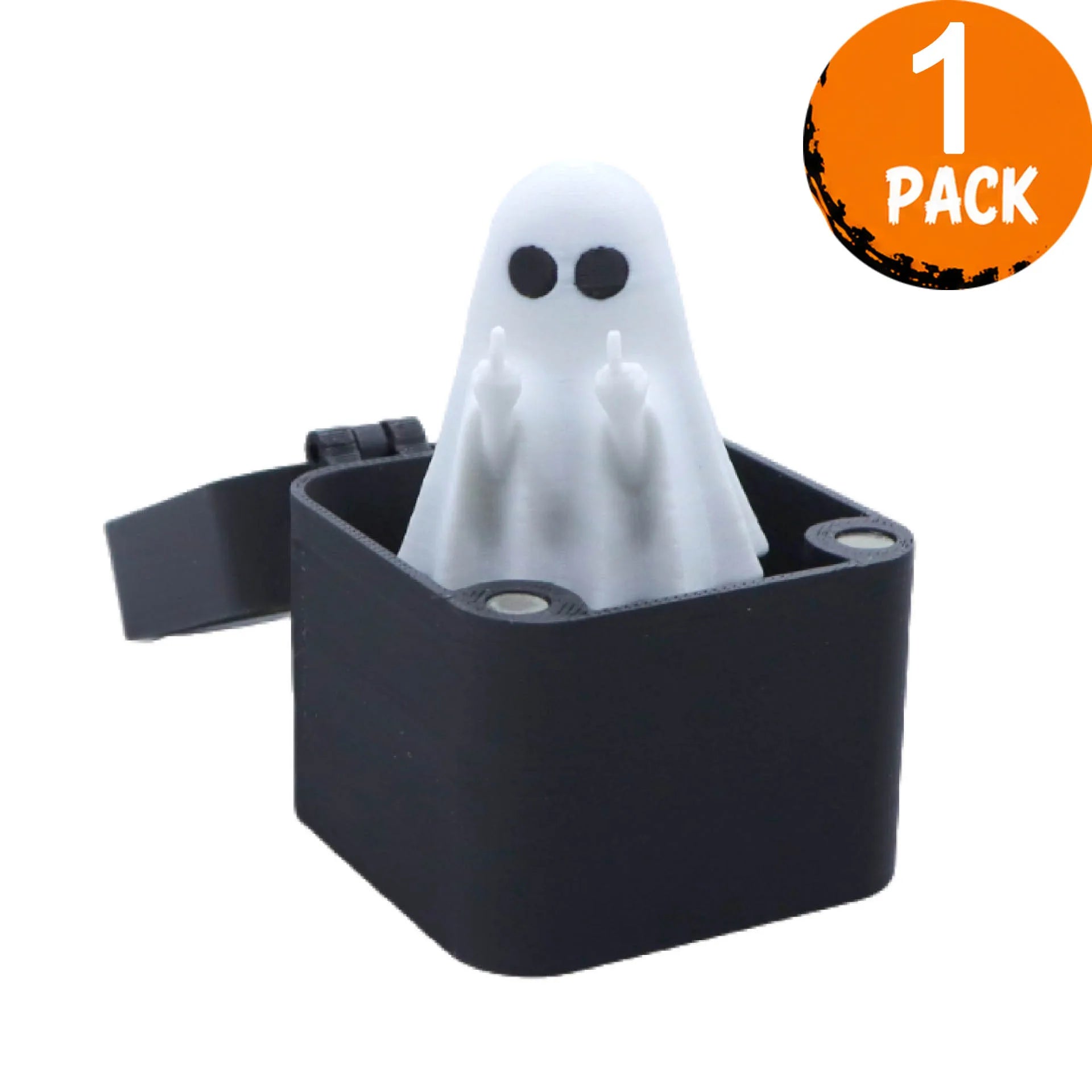 3D Printed Middle Finger Ghost Surprise Box Funny Prank Props Halloween Decor Spooky Pop Up Ghost Gift
