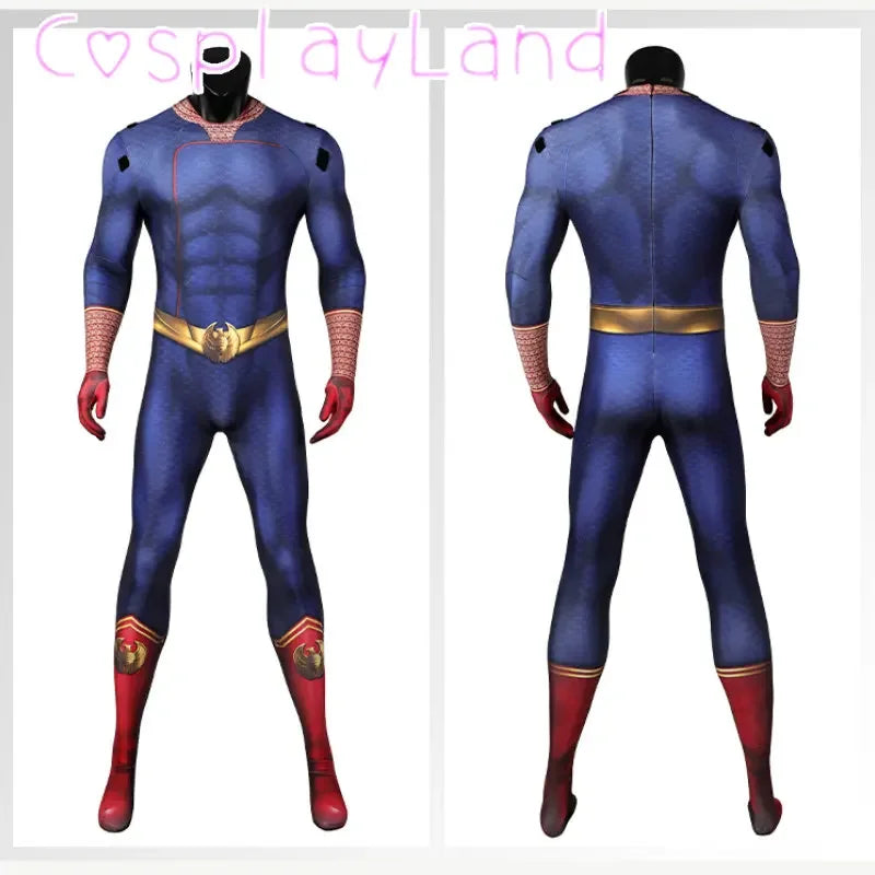 The Boys 3 Homelander Cospaly Costume Adult Halloween Costumes Antony Starr Jumpsuit Cloak - The Boys 3 Homelande / XS（old）