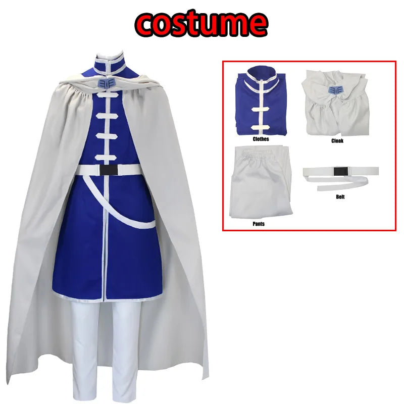 Anime Himmel Costume Frieren Beyond Journey's End Costume Tops Pants Cloak Himmel Suit - Style C - only wig / M