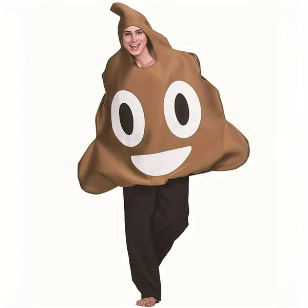 Funny Poop Costume - Polyester - Fun and Innovative Costume, Suitable for Halloween, and Various Parties Fits Most Adults