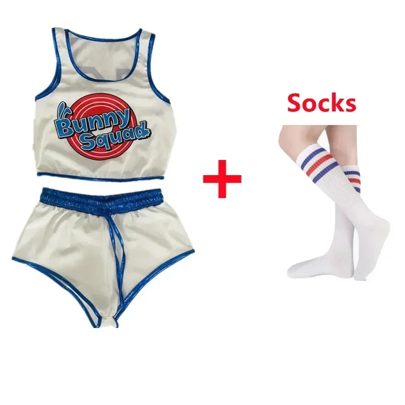 Rabbit Bunny Jam Costumes Space Lola Bunny Rabbit Cosplay Costume Women Halloween Party Clothes Carnival Suit WE7J5D