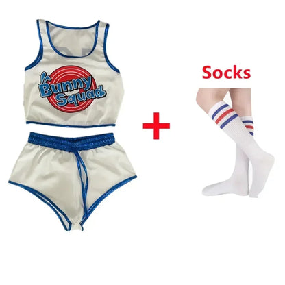 Rabbit Bunny Jam Costumes Space Lola Bunny Rabbit Cosplay Costume Women Halloween Party Clothes Carnival Suit WE7J5D