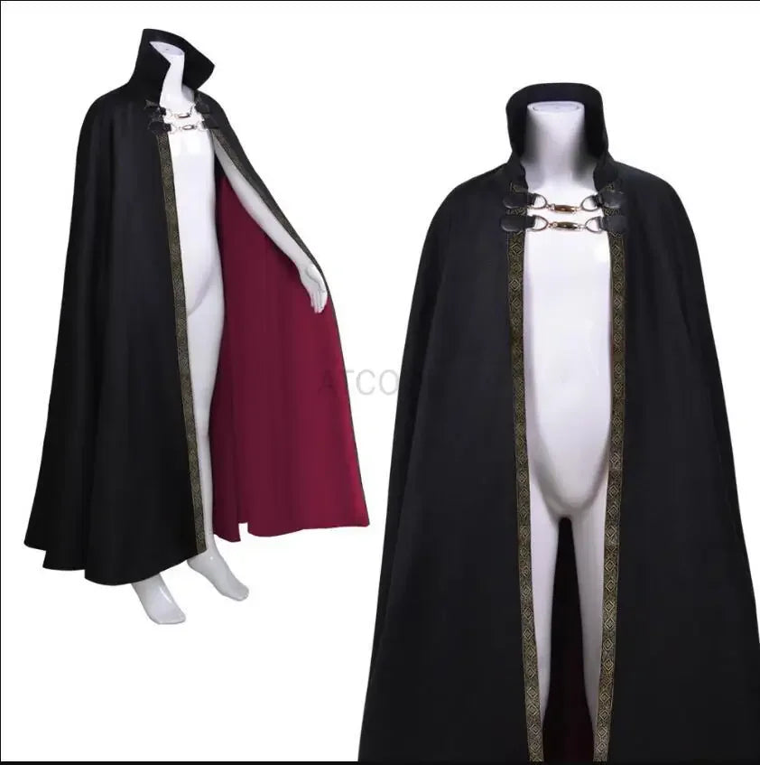 Vampire Costume Adult Dracula Devil Witch Costume Cape Medeival Gothic Steampunk