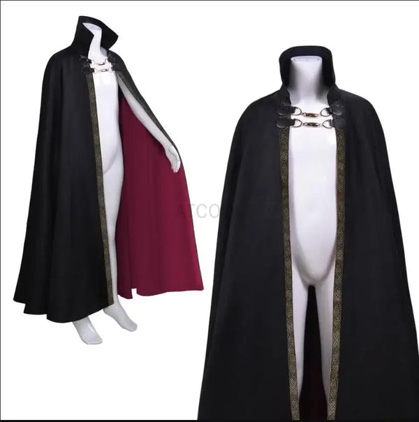 Vampire Costume Adult Dracula Devil Witch Costume Cape Medeival Gothic Steampunk