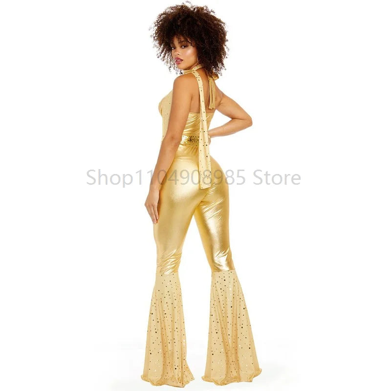 70's Disco Couple Costume Fashion Halloween Cosplay Costumes Vintage 80's Hippies Costume Women Music - product image 2