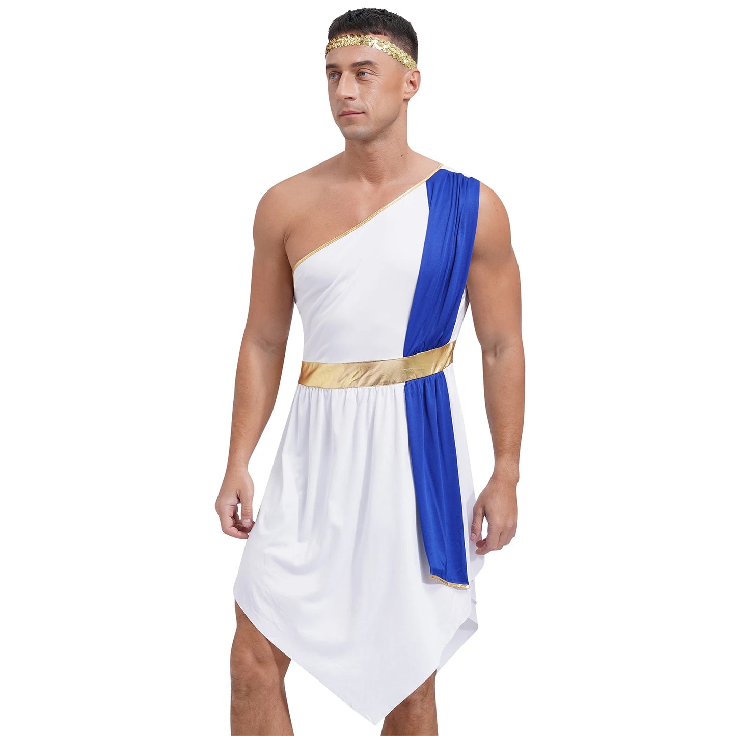 Men's Medieval Roman Greek Knight Warrior Ancient Costume - alternate view 3