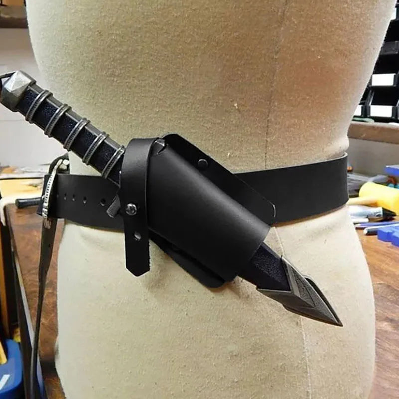 Medieval Steampunk Costume Belt Holster or Latex Dagger Prop