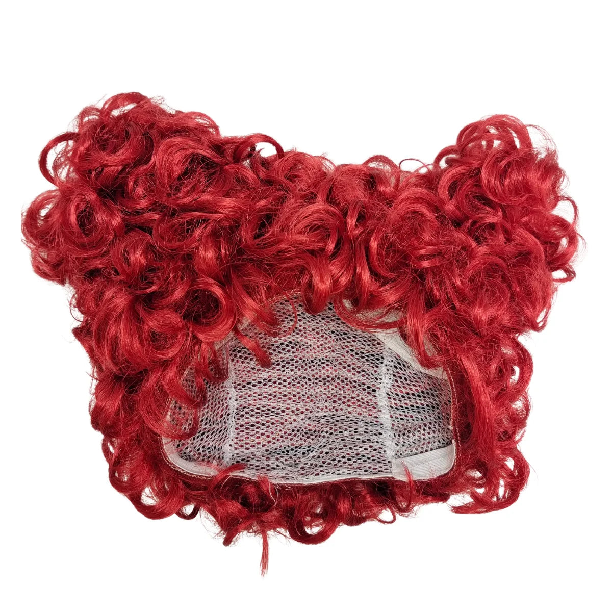 Red Queen-Inspired Curly Double-Bun Cosplay Wig