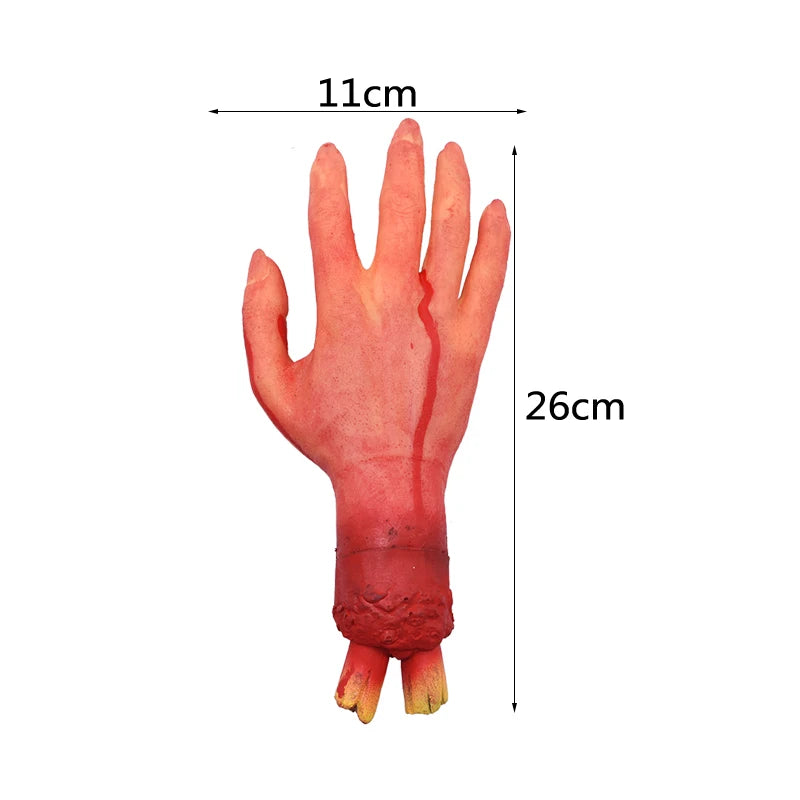 Horror Halloween Party Props Scary Bloody Fake Hand Finger Leg Foot Heart for - product image 15