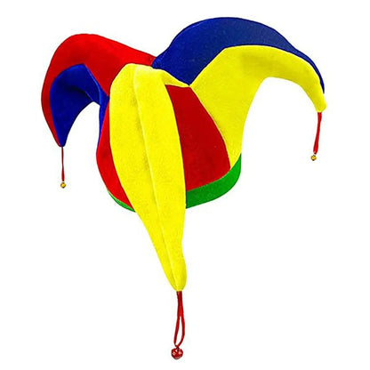 Clown Hat Multicolor Funny Women Men Mardi Gras Party Hat for Halloween Masquerade Party Clown Costume Cosplay - product image 2