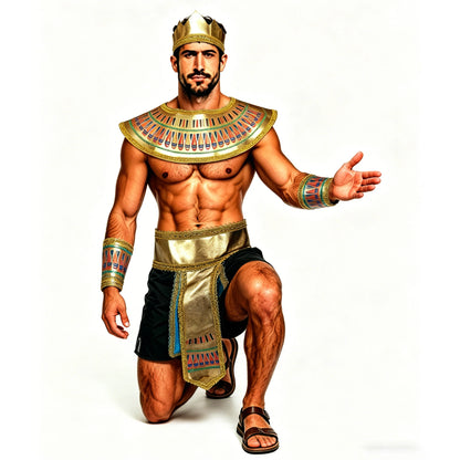 Men's Men Egyptian Ancient Egypt Pharaoh Accessories Dress Up Set Costume - alternate view 3
