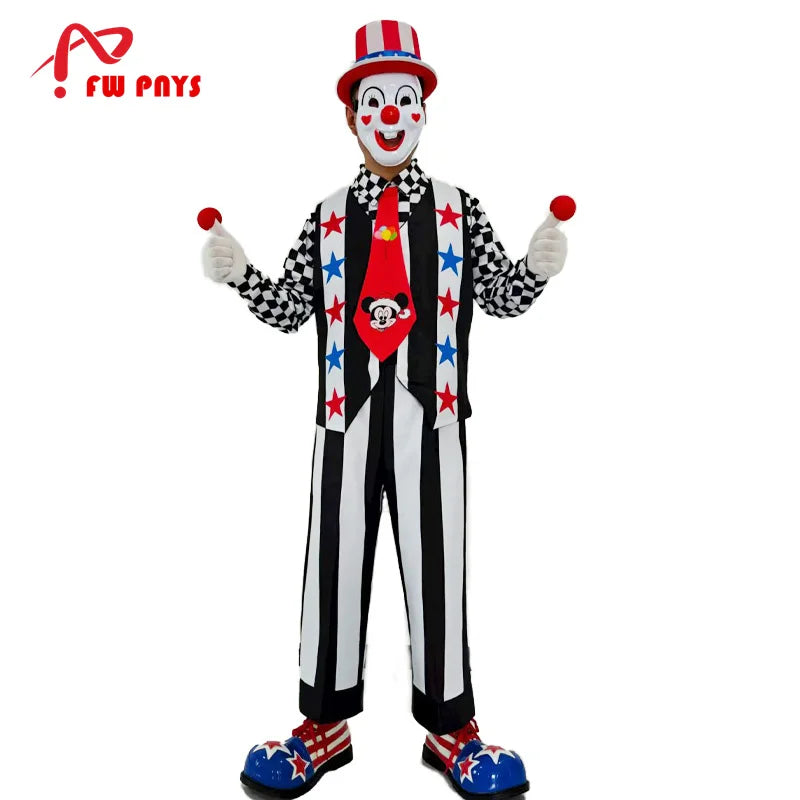 Male Clown Costumes for Adults Joker Costume Suit - 1 / M