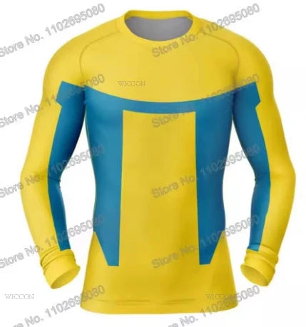 Halloween Plus Size Invincible Viltrumite Superhero Costume Full Costumes and Sets Short - A07 / XXXL