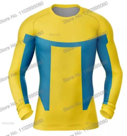 Halloween Plus Size Invincible Viltrumite Superhero Costume Full Costumes and Sets Short - A07 / XXXL