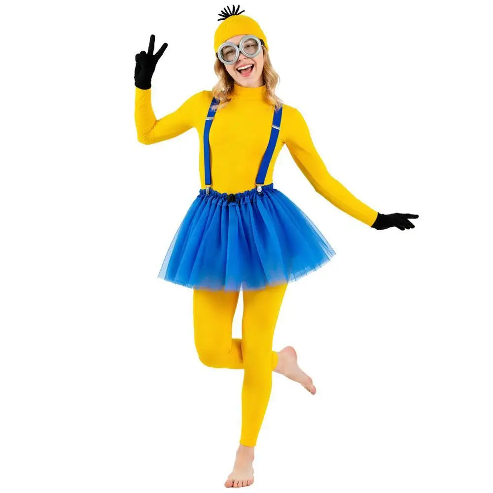 Funny Yellow Goggle Henchmen Anime Cartoon Thief Masquerade Full Clothes Set Costume - alternate view 5