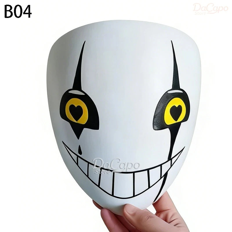 Freak Circus Pierrot Costume Clown Outfit Costume Game Halloween Horror Men's Cosplay - Costume and wig / XXL
