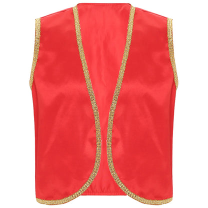 Men's Toad Game Character Open Front Loose Vest Waistcoat Costume - alternate view 16