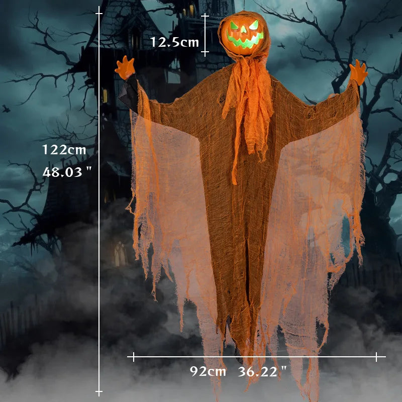 Halloween Decoration Luminous Demon Pumpkin Scarecrow Hanging Ornaments - product image 6