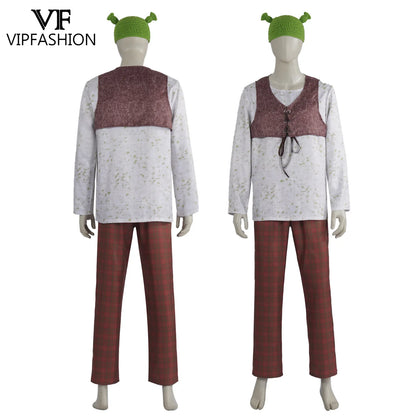 VIP Halloween Monster Costume Anime Movie Outfit Performance Suit Man Shirt Pant Set and - A1049 full set / XS