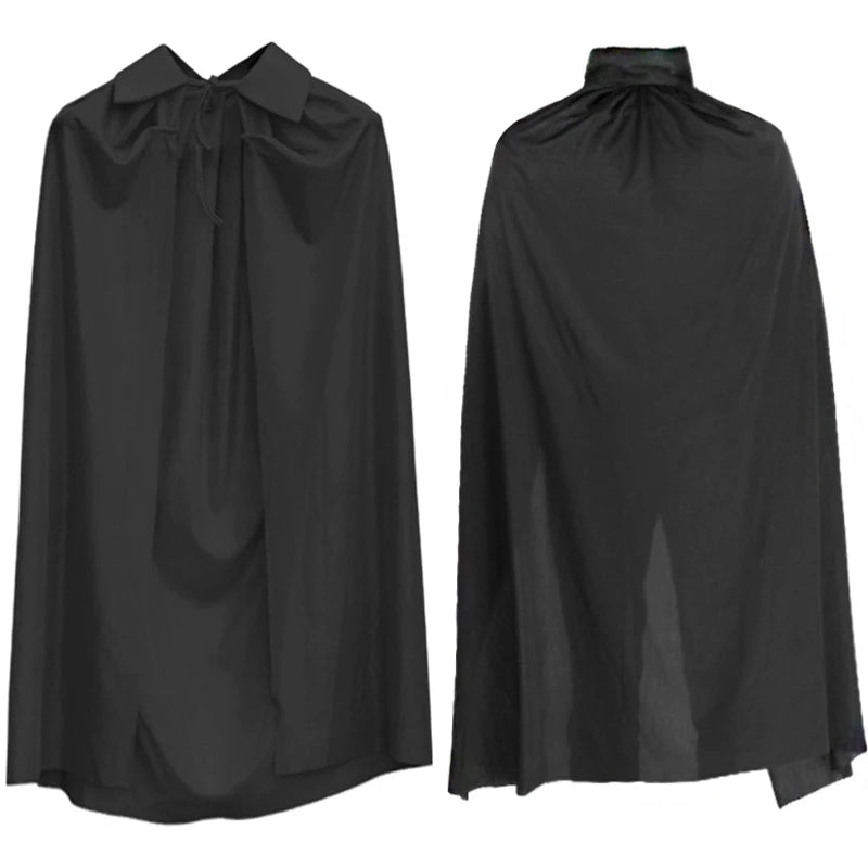 Adult Sexy Hooded Cape Sheer Transparent Stand Collar Erotic Sex Show Costume - alternate view 4