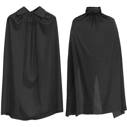 Adult Sexy Hooded Cape Sheer Transparent Stand Collar Erotic Sex Show Costume - alternate view 4