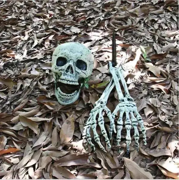 Garden Decoration Holiday Skull Bone Props Ground Breaking HorrorHalloween