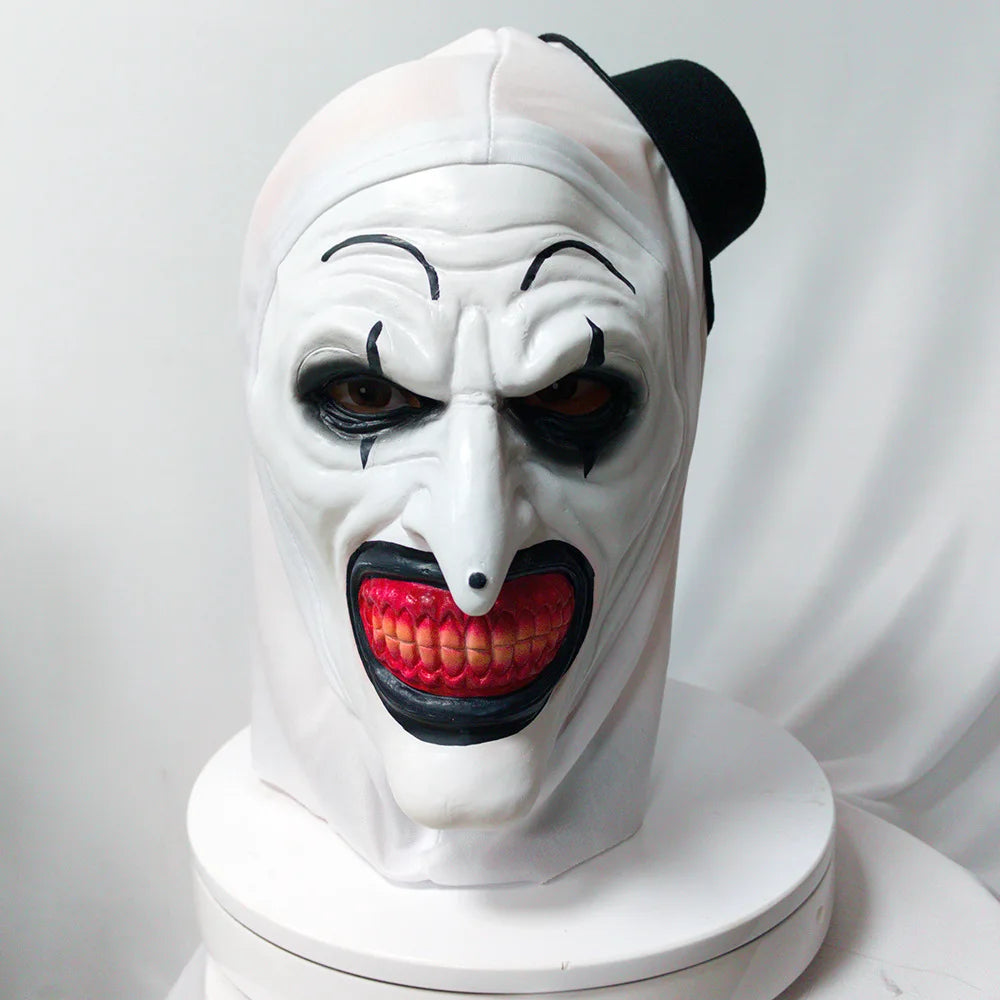 Terrifier 3 Horror Art the Clown Mask Costume Joker Killer Demon Skull Latex Helmet - View 5