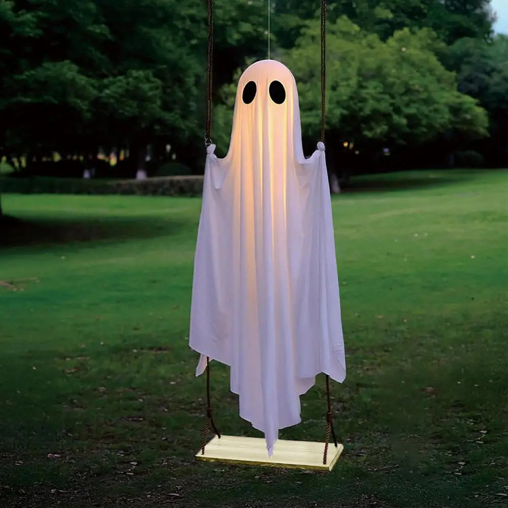 Hanging Swing Ghost Decoration Outdoor Large Hanging Swing Ghost Halloween Decoration Front Porch Courtyard - product image 4