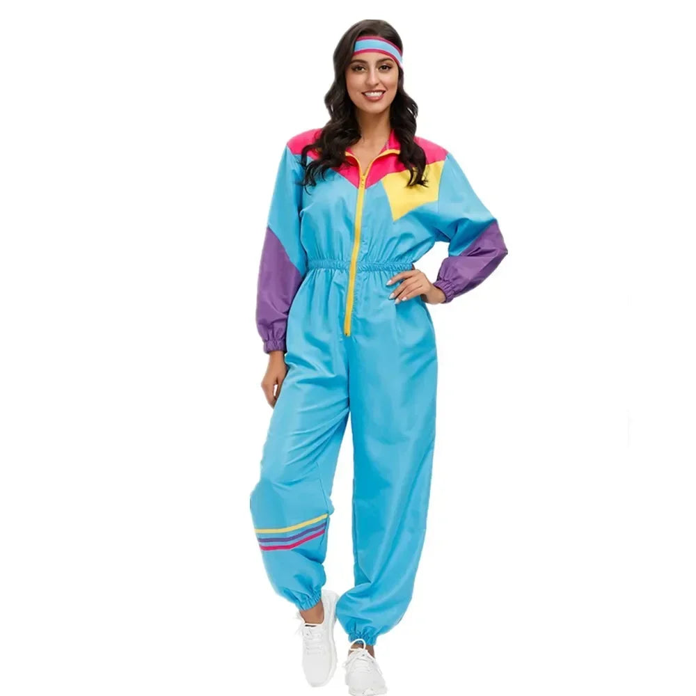 Women's Hippie Cosplay Costumes Carnival Halloween Party Retro 70s 80s Rock Disco Hippies Sports Suit - product image 7