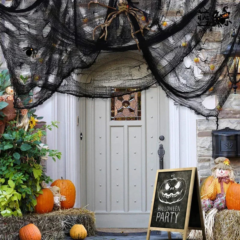 183x76cm Halloween Gauze Decoration Super Size Creepy Cloth Halloween - product image 4