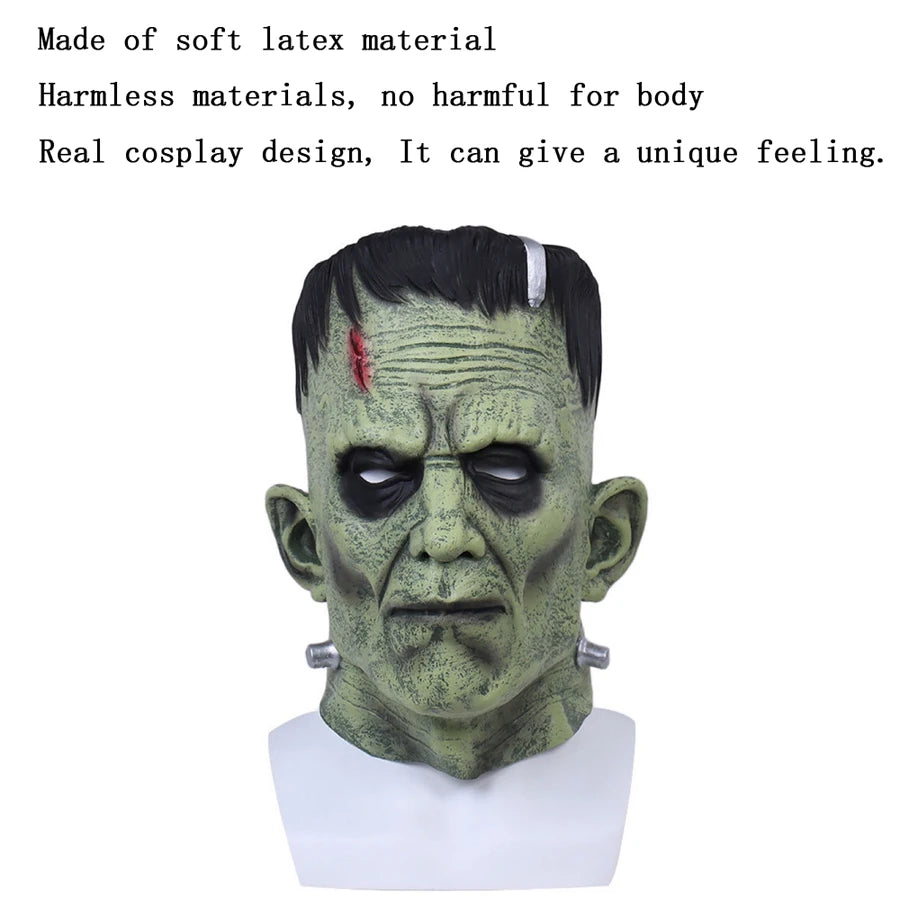 Frankenstein Mask Devil Monsters Cosplay Masks Zombie Mascarillas Evil Latex Masques Anime Face Mascaras - product image 2