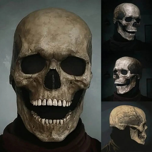 Halloween Mask Latex Scary Horror Decoration Full Head Skull Mask Helmet Cosplay Jaw Masque Gifts Party - product image 1