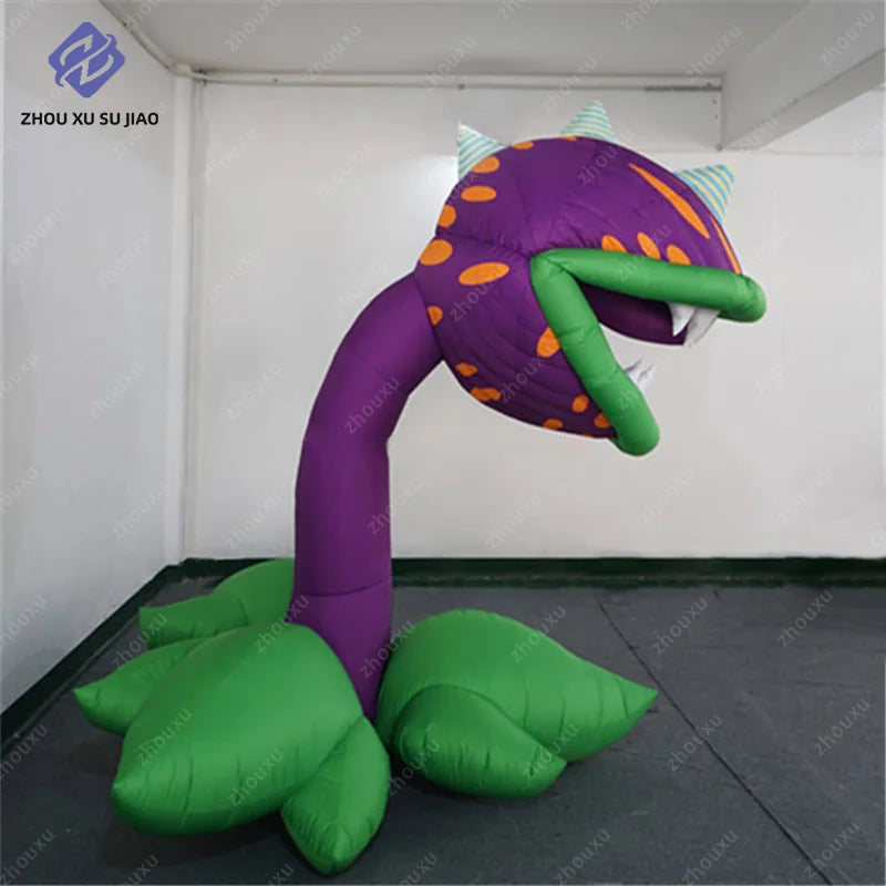 Giant Inflatable Man Eating Flower Plant Model, Terrifying Man Eating Flower Plant Theme Event Decoration