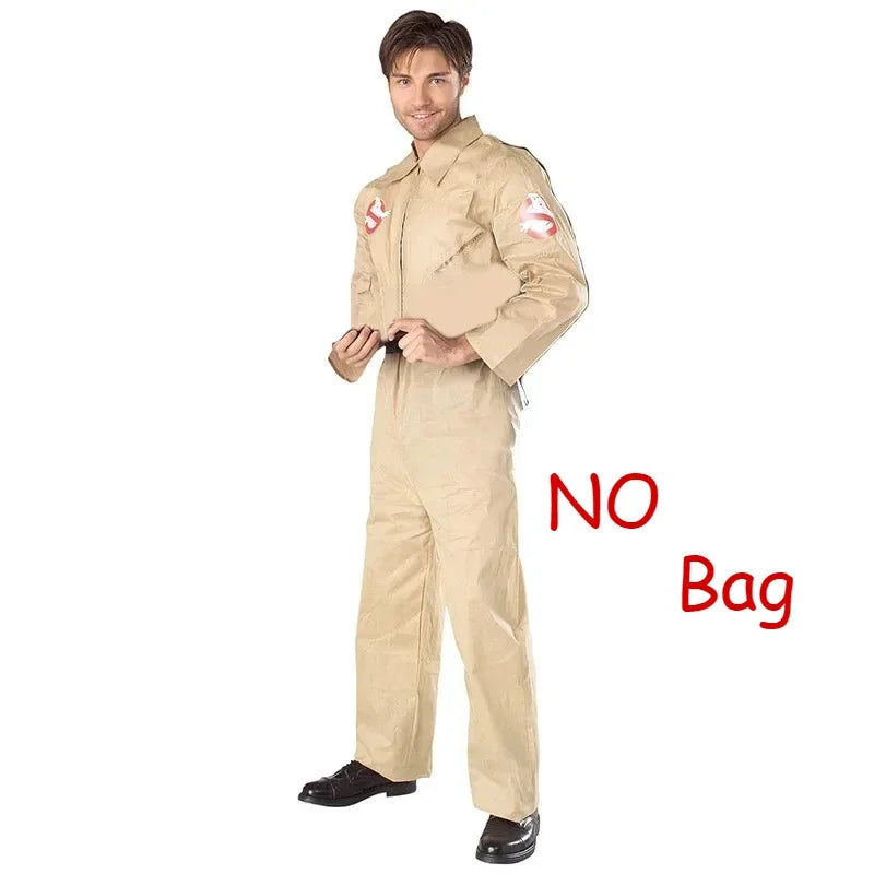 Halloween Father Ghostbusters Costumes Themed Costume Uniform Jumpsuit with - A / Adult 150