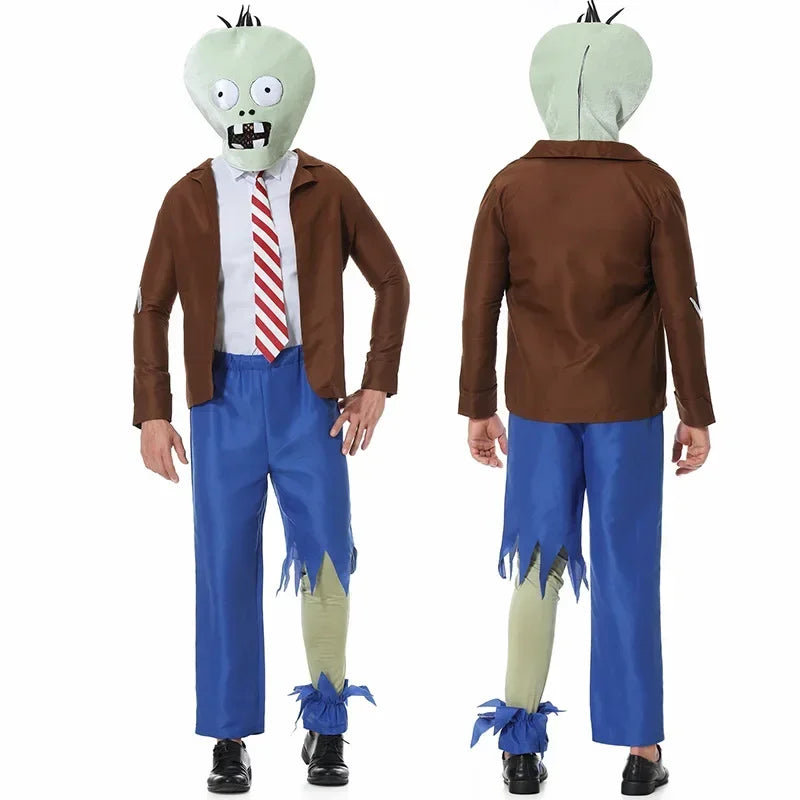 Halloween Family Festival Plants Vs. Zombie Humanoid Doll Cosplay Set Adult KidParty