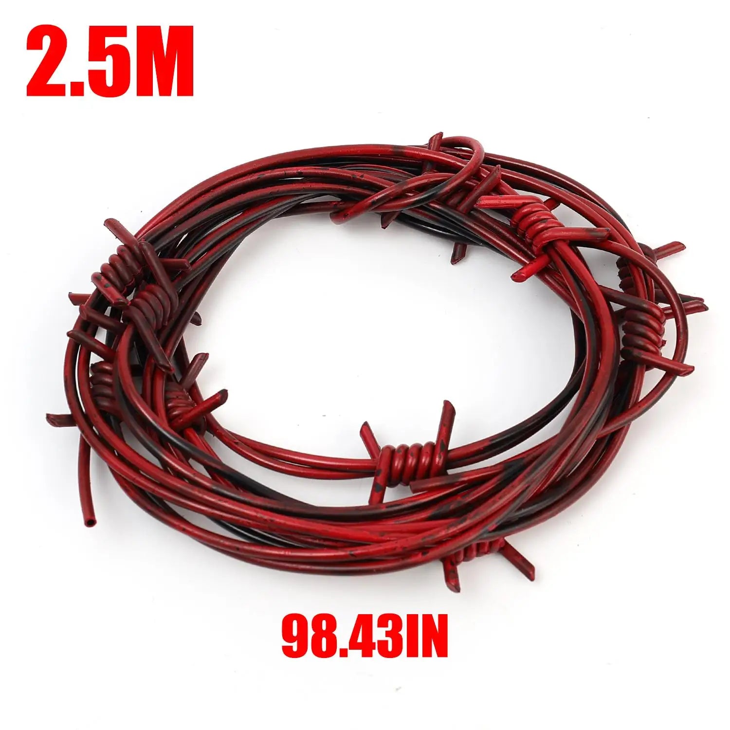 Barbed Wire Halloween Prop for Fence Decoration Simulation Fake Barbed Wires Haunted House Party Favor Backgroun Spooky Ornament