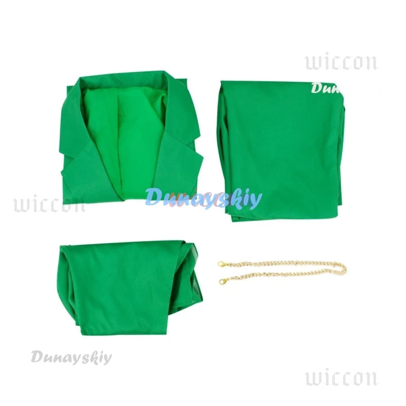 Green Armored Supervillain Costume with Mask – Adult Halloween Outfit