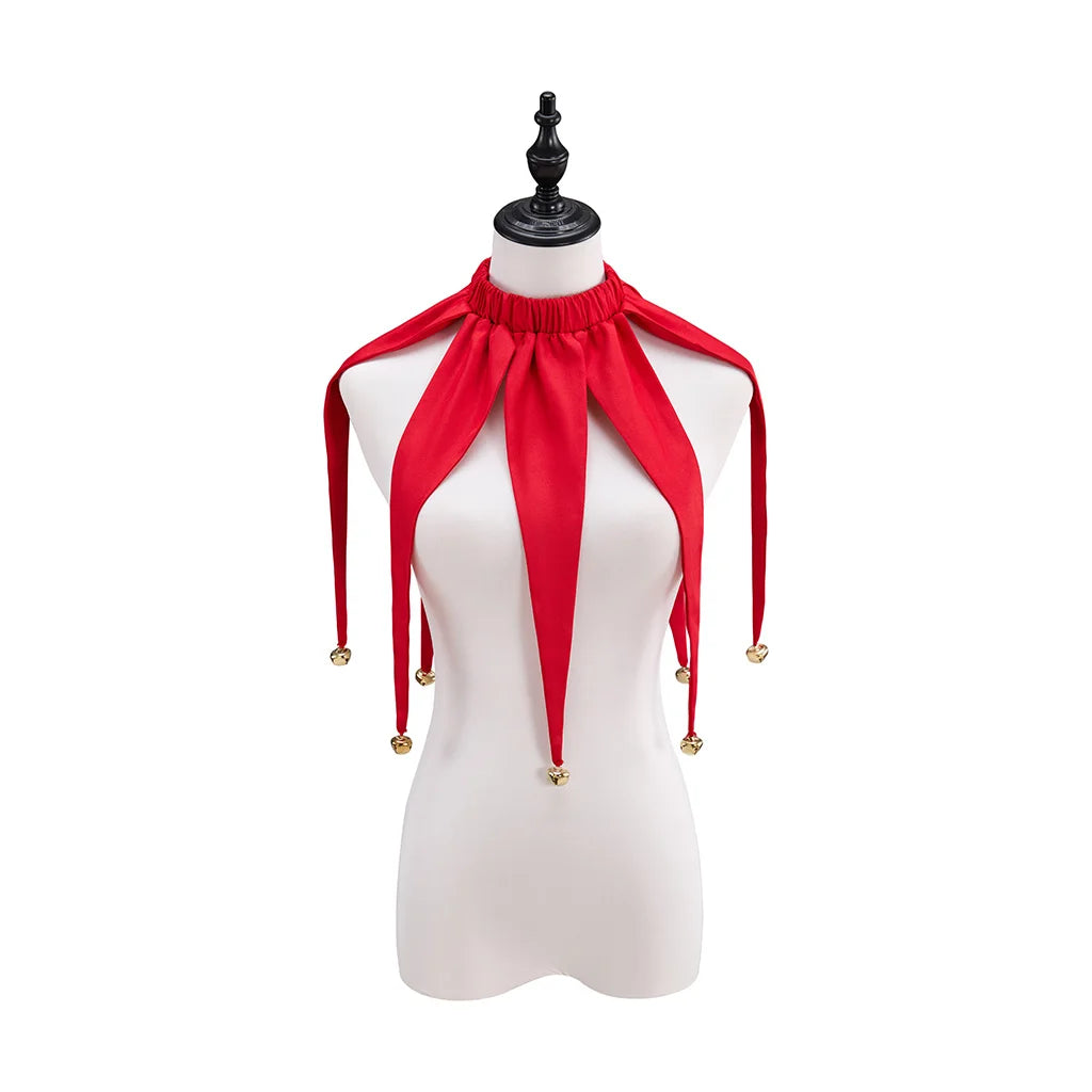 Clown Red Collar Halloween Jester Collar Accessories Fairy Tale Circus - product image 6