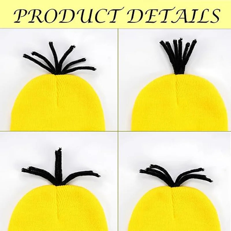 Men's Little Yellow Movie Cartoon Magical Thief Dad Gray Striped Scarf Halloween - Blue / One Size