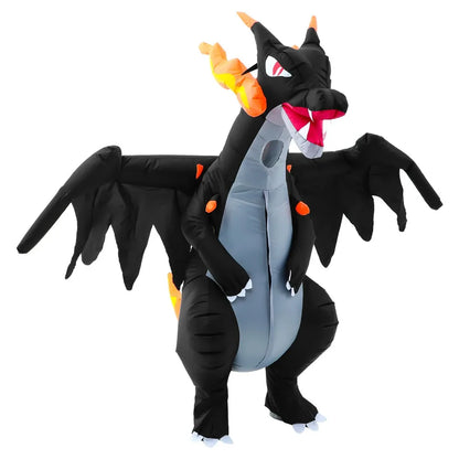 Dinosaur Inflatable Costumes for Adults Halloween Dragon Blow Up Suit Fire Breathing Evil Dragon for Party - product image 3