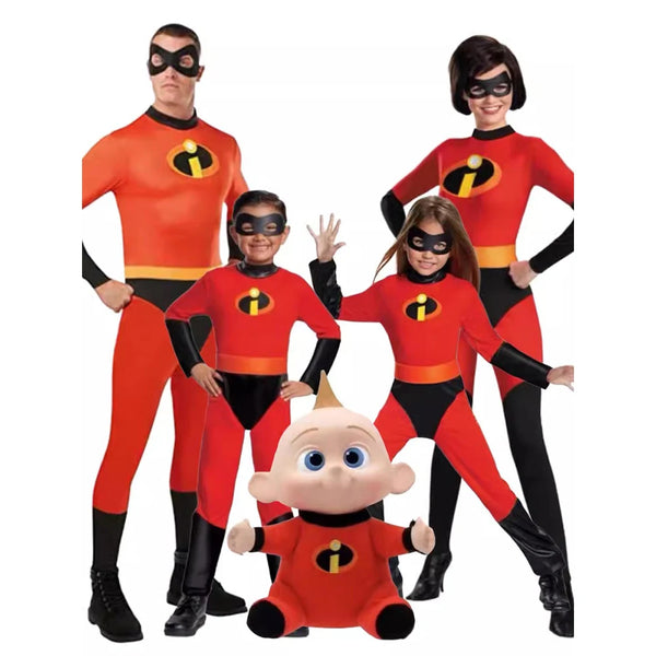 Red Stretch Superhero Helen Parr Dames Halloween Kostuum Incredible 2 Jumpsuit Kostuum Volwassen - men / 180