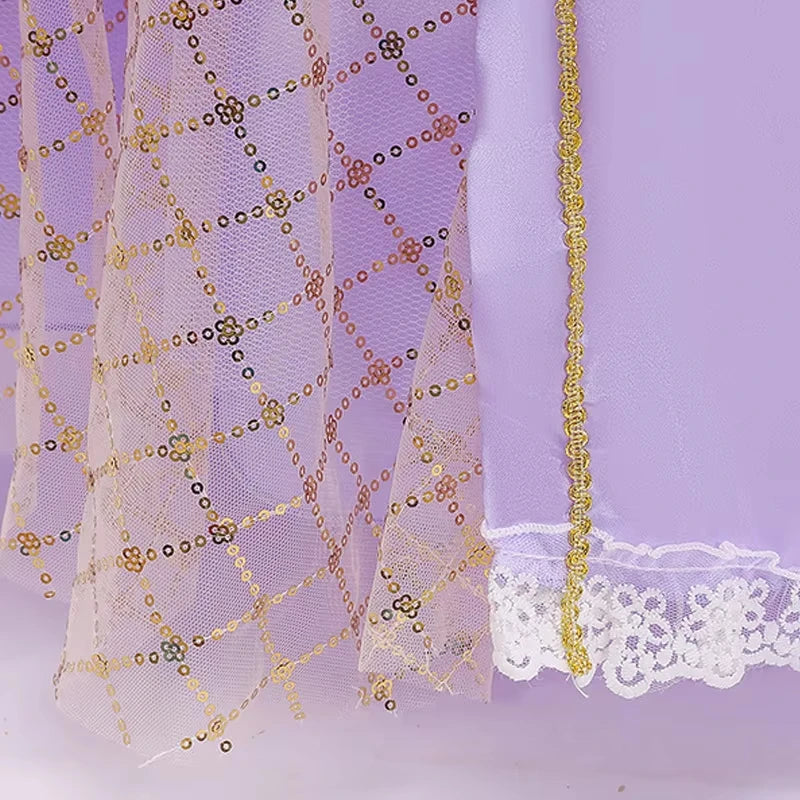 Princess Halloween Costume for Kids – Purple Sequin