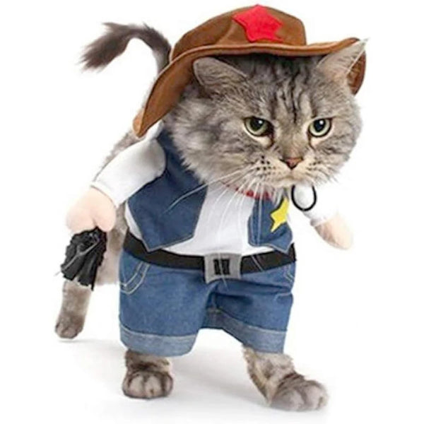 Pet Cowboy Funny Dog Cat Small Dogs Accessories Costume