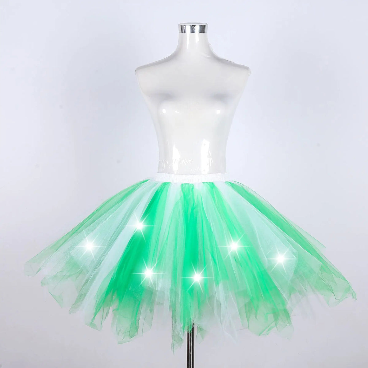 LED Light-Up Tutu Skirt & Fairy Headband Options – Neon Party Costume