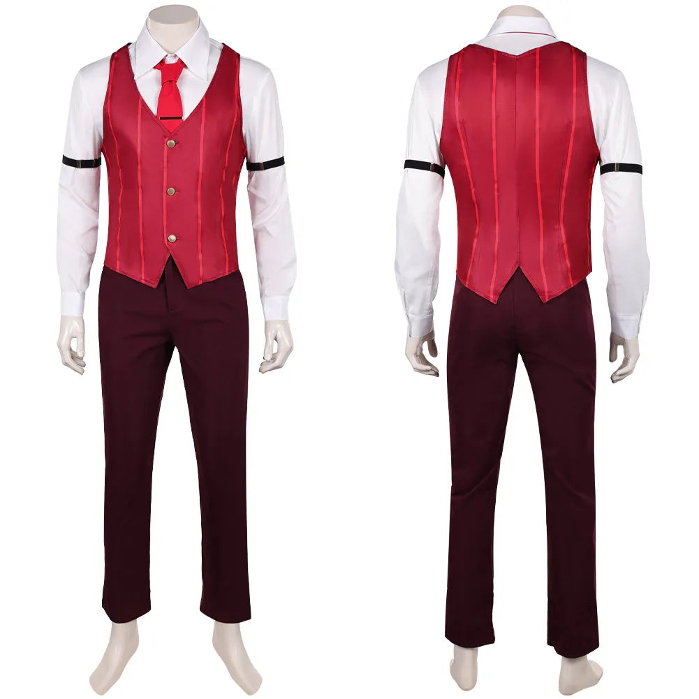 Human Alastor Costume TV Hell Inn Costume Adult Men Fantasy Halloween - Body Data / S