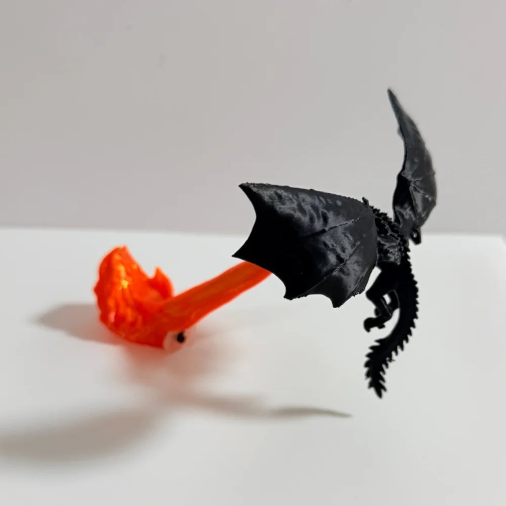 2026 Halloween Decoration Fire Evil Dragon Desk Ornament Halloween Birthday - product image 5