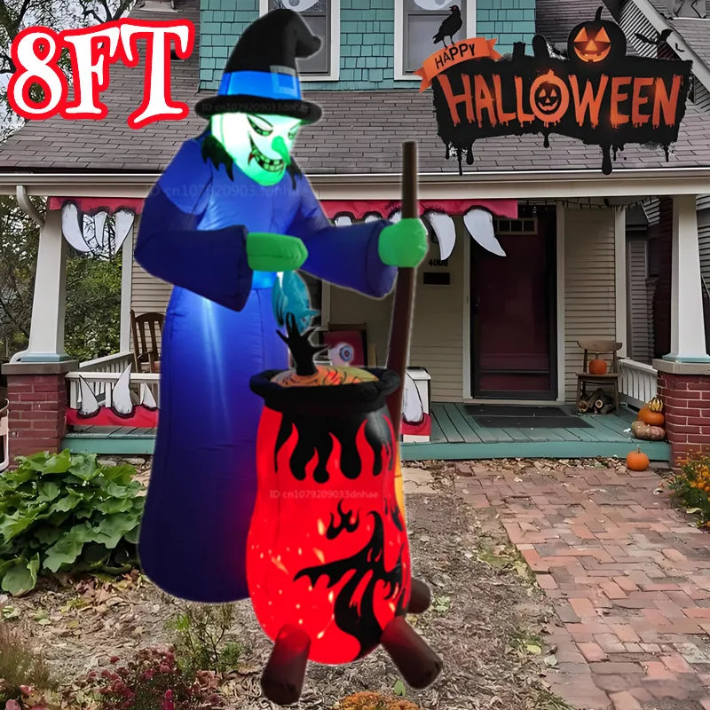 8 Ft Witch Halloween Inflatable