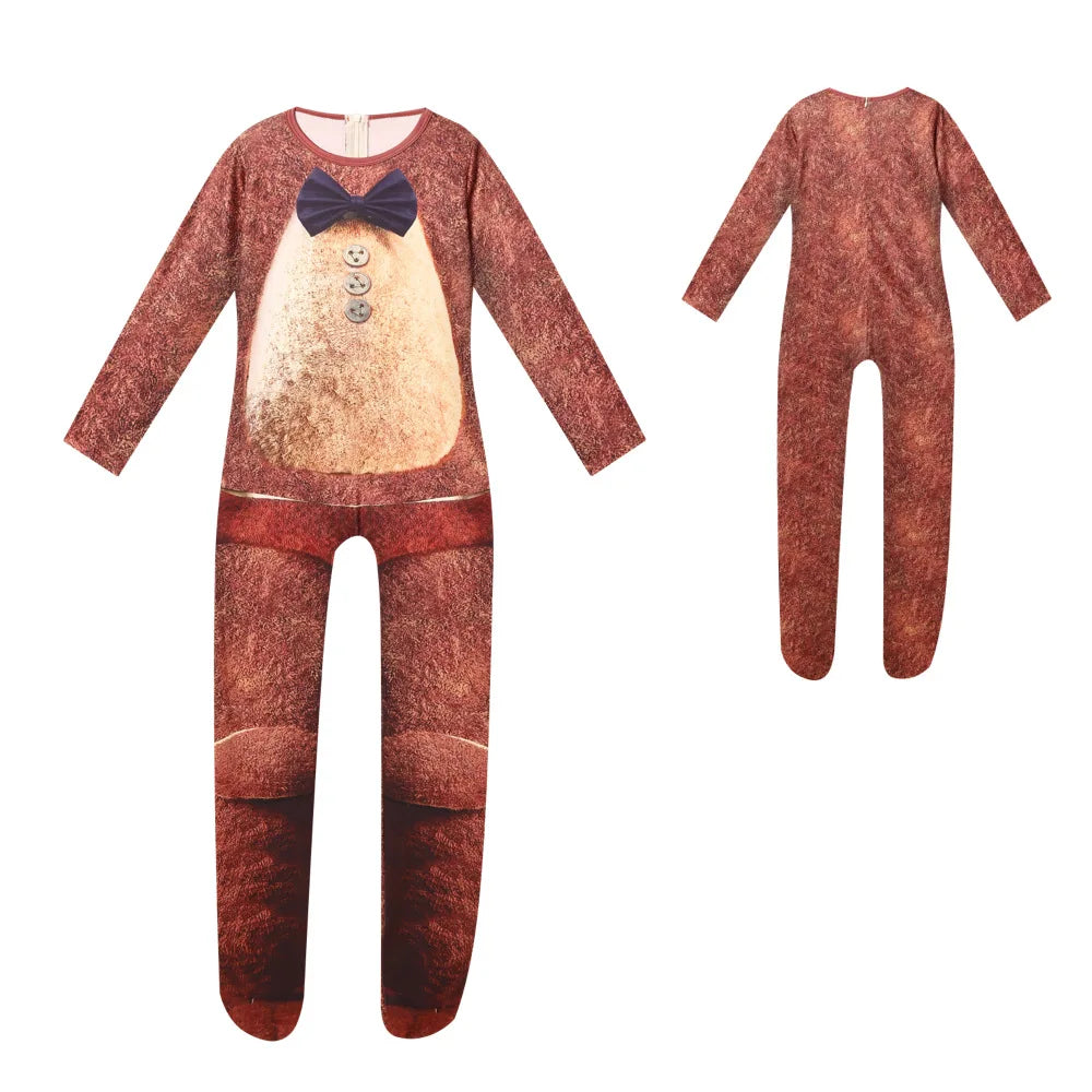 Kids' Anime Horrible Five Nights Freddyed Jumpsuit Nightmare Bonnie Costume - alternate view 2